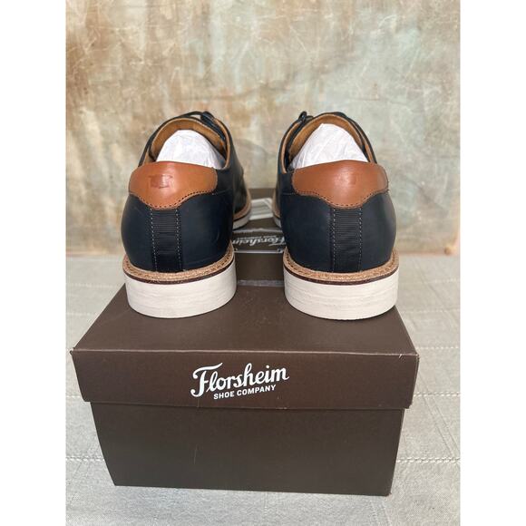 Florsheim Highpoint 11784 Men\'s Black Leather Plain Toe Oxford Casual Sz 10.5 M main image 5